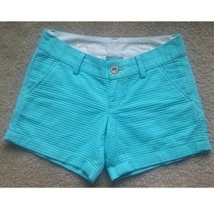 EUC Lilly Pulitzer Callahan Shorts Seaside Aqua